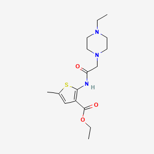 ethyl 2-{[(4-ethyl-1-piperazinyl)acetyl]amino}-5-methyl-3-thiophenecarboxylate