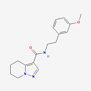 N-[2-(3-methoxyphenyl)ethyl]-4,5,6,7-tetrahydropyrazolo[1,5-a]pyridine-3-carboxamide