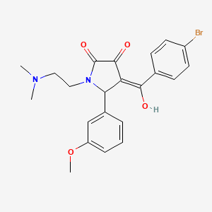 4-(4-bromobenzoyl)-1-[2-(dimethylamino)ethyl]-3-hydroxy-5-(3-methoxyphenyl)-1,5-dihydro-2H-pyrrol-2-one