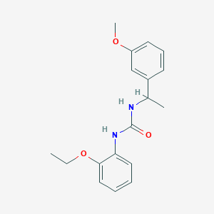 molecular formula C18H22N2O3 B5255741 1-(2-Ethoxyphenyl)-3-[1-(3-methoxyphenyl)ethyl]urea 