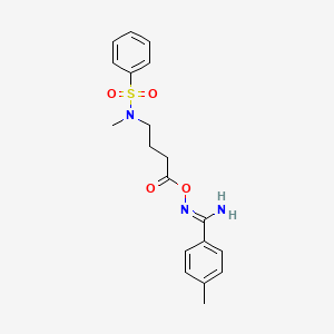 [(Z)-[amino-(4-methylphenyl)methylidene]amino] 4-[benzenesulfonyl(methyl)amino]butanoate