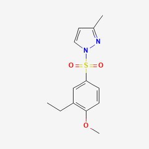 1-[(3-Ethyl-4-methoxyphenyl)sulfonyl]-3-methylpyrazole