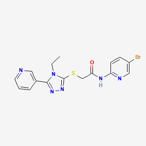 N-(5-BROMO-2-PYRIDINYL)-2-{[4-ETHYL-5-(3-PYRIDINYL)-4H-1,2,4-TRIAZOL-3-YL]SULFANYL}ACETAMIDE