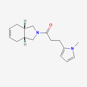 1-[(3aS,7aR)-1,3,3a,4,7,7a-hexahydroisoindol-2-yl]-3-(1-methylpyrrol-2-yl)propan-1-one