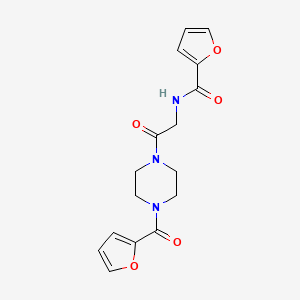 N-{2-[4-(2-furoyl)-1-piperazinyl]-2-oxoethyl}-2-furamide