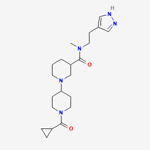 1'-(cyclopropylcarbonyl)-N-methyl-N-[2-(1H-pyrazol-4-yl)ethyl]-1,4'-bipiperidine-3-carboxamide