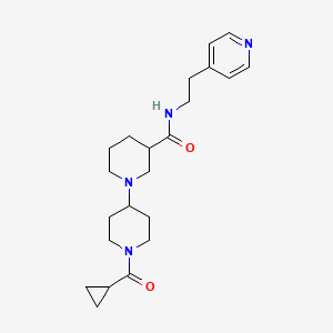 1'-(cyclopropylcarbonyl)-N-(2-pyridin-4-ylethyl)-1,4'-bipiperidine-3-carboxamide