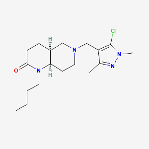 (4aS*,8aR*)-1-butyl-6-[(5-chloro-1,3-dimethyl-1H-pyrazol-4-yl)methyl]octahydro-1,6-naphthyridin-2(1H)-one