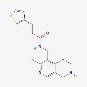 N-[(3-methyl-5,6,7,8-tetrahydro-2,7-naphthyridin-4-yl)methyl]-3-(3-thienyl)propanamide dihydrochloride