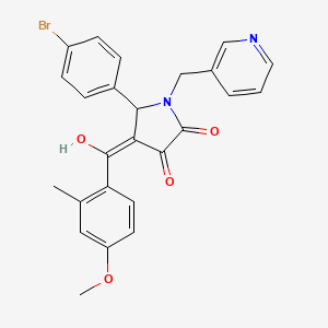 5-(4-bromophenyl)-3-hydroxy-4-(4-methoxy-2-methylbenzoyl)-1-(3-pyridinylmethyl)-1,5-dihydro-2H-pyrrol-2-one