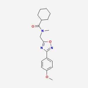 N-{[3-(4-methoxyphenyl)-1,2,4-oxadiazol-5-yl]methyl}-N-methylcyclohexanecarboxamide