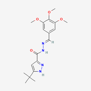 5-TERT-BU-2H-PYRAZOLE-3-CARBOXYLIC ACID (3,4,5-TRIMETHOXY-BENZYLIDENE)-HYDRAZIDE