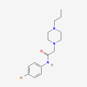 N-(4-bromophenyl)-2-(4-propylpiperazin-1-yl)acetamide