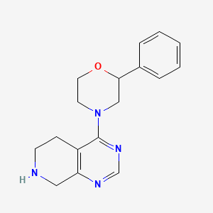 molecular formula C17H20N4O B5256047 4-(2-phenylmorpholin-4-yl)-5,6,7,8-tetrahydropyrido[3,4-d]pyrimidine 