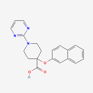 4-(2-naphthyloxy)-1-(2-pyrimidinyl)-4-piperidinecarboxylic acid