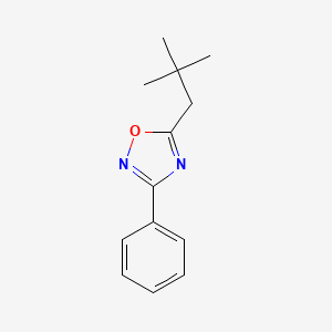 5-(2,2-dimethylpropyl)-3-phenyl-1,2,4-oxadiazole