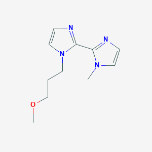 molecular formula C11H16N4O B5256076 1-(3-methoxypropyl)-1'-methyl-1H,1'H-2,2'-biimidazole 