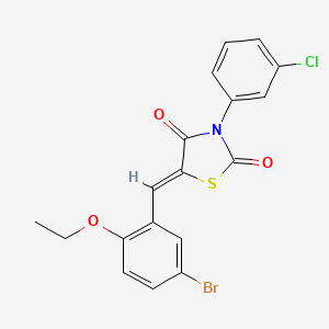 5-(5-bromo-2-ethoxybenzylidene)-3-(3-chlorophenyl)-1,3-thiazolidine-2,4-dione