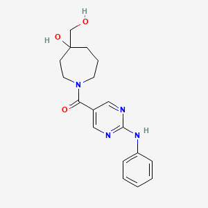 1-[(2-anilino-5-pyrimidinyl)carbonyl]-4-(hydroxymethyl)-4-azepanol