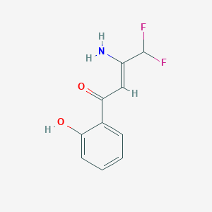 3-amino-4,4-difluoro-1-(2-hydroxyphenyl)-2-buten-1-one