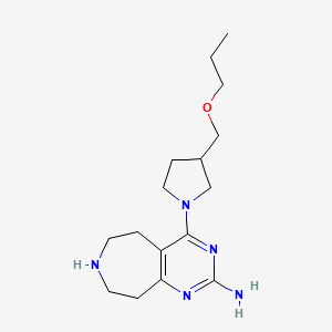 4-[3-(propoxymethyl)pyrrolidin-1-yl]-6,7,8,9-tetrahydro-5H-pyrimido[4,5-d]azepin-2-amine