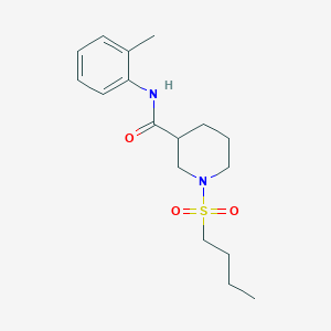 1-butylsulfonyl-N-(2-methylphenyl)piperidine-3-carboxamide