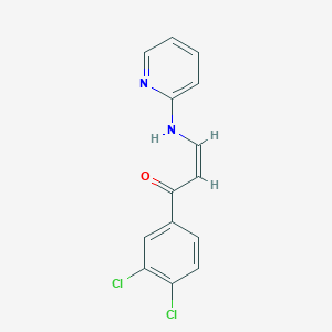 (Z)-1-(3,4-dichlorophenyl)-3-(pyridin-2-ylamino)prop-2-en-1-one