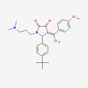 5-(4-TERT-BUTYLPHENYL)-1-[3-(DIMETHYLAMINO)PROPYL]-3-HYDROXY-4-(4-METHOXYBENZOYL)-2,5-DIHYDRO-1H-PYRROL-2-ONE