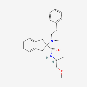 N-(2-methoxy-1-methylethyl)-2-[methyl(2-phenylethyl)amino]-2-indanecarboxamide