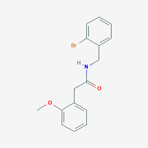 N-[(2-bromophenyl)methyl]-2-(2-methoxyphenyl)acetamide