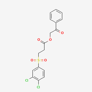 Phenacyl 3-(3,4-dichlorophenylsulfonyl)propionate