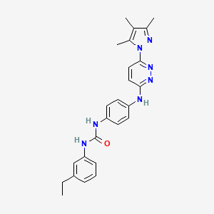 N-(3-ethylphenyl)-N'-(4-{[6-(3,4,5-trimethyl-1H-pyrazol-1-yl)-3-pyridazinyl]amino}phenyl)urea