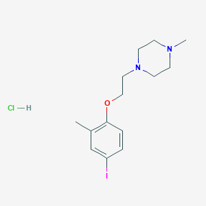 1-[2-(4-Iodo-2-methylphenoxy)ethyl]-4-methylpiperazine;hydrochloride