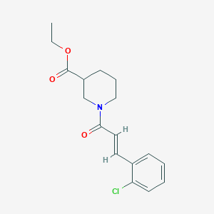 ethyl 1-[(E)-3-(2-chlorophenyl)prop-2-enoyl]piperidine-3-carboxylate