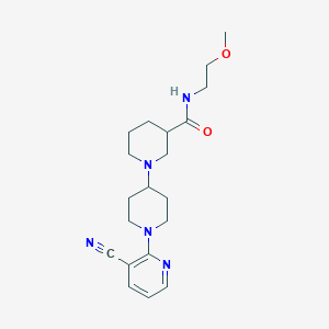 1'-(3-cyanopyridin-2-yl)-N-(2-methoxyethyl)-1,4'-bipiperidine-3-carboxamide