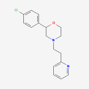 2-(4-chlorophenyl)-4-(2-pyridin-2-ylethyl)morpholine