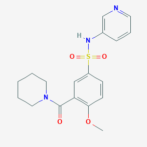 4-methoxy-3-(1-piperidinylcarbonyl)-N-3-pyridinylbenzenesulfonamide