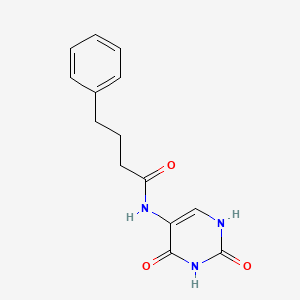 N-(2,4-dioxo-1,2,3,4-tetrahydropyrimidin-5-yl)-4-phenylbutanamide