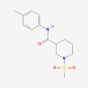 N-(4-methylphenyl)-1-(methylsulfonyl)-3-piperidinecarboxamide