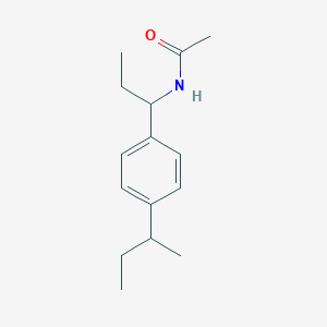 N-[1-(4-sec-butylphenyl)propyl]acetamide