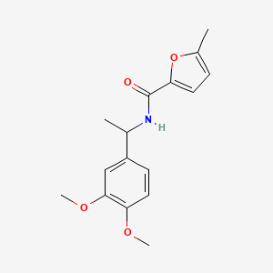 molecular formula C16H19NO4 B5256513 N-[1-(3,4-dimethoxyphenyl)ethyl]-5-methylfuran-2-carboxamide 