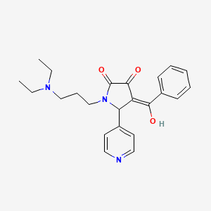 4-benzoyl-1-[3-(diethylamino)propyl]-3-hydroxy-5-(4-pyridinyl)-1,5-dihydro-2H-pyrrol-2-one