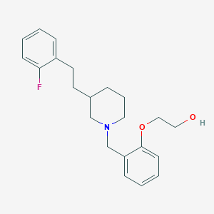 molecular formula C22H28FNO2 B5256533 2-[2-({3-[2-(2-fluorophenyl)ethyl]-1-piperidinyl}methyl)phenoxy]ethanol 