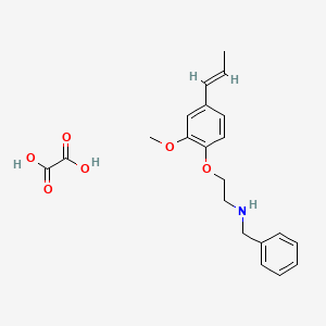 N-benzyl-2-[2-methoxy-4-(1-propen-1-yl)phenoxy]ethanamine oxalate