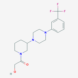 2-oxo-2-(3-{4-[3-(trifluoromethyl)phenyl]-1-piperazinyl}-1-piperidinyl)ethanol