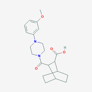 3-{[4-(3-Methoxyphenyl)piperazin-1-yl]carbonyl}bicyclo[2.2.2]octane-2-carboxylic acid