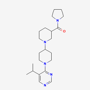 molecular formula C22H35N5O B5256617 1'-(5-isopropylpyrimidin-4-yl)-3-(pyrrolidin-1-ylcarbonyl)-1,4'-bipiperidine 