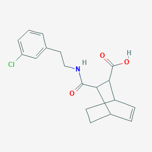 3-{[2-(3-Chlorophenyl)ethyl]carbamoyl}bicyclo[2.2.2]oct-5-ene-2-carboxylic acid