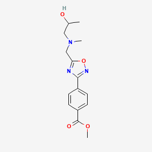 methyl 4-(5-{[(2-hydroxypropyl)(methyl)amino]methyl}-1,2,4-oxadiazol-3-yl)benzoate