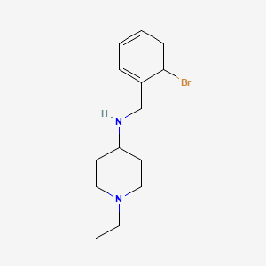 molecular formula C14H21BrN2 B5256663 N-[(2-bromophenyl)methyl]-1-ethylpiperidin-4-amine 